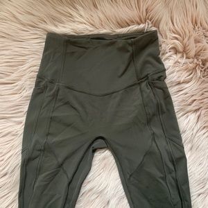 Green Lululemon leggings